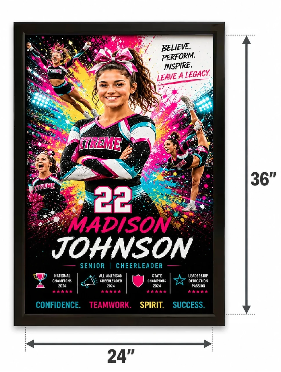 Cheer2 size comparison