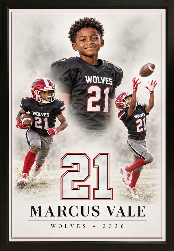 Football custom Professional portrait sample