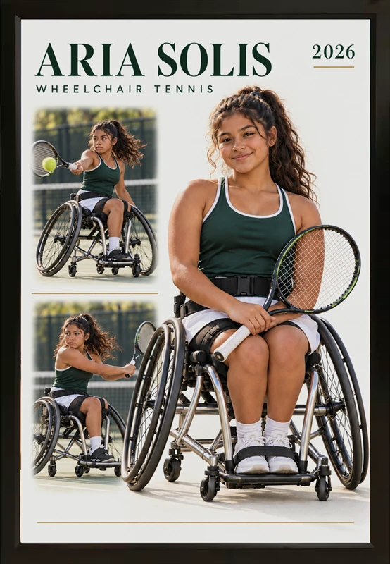 Tennis custom Professional portrait sample