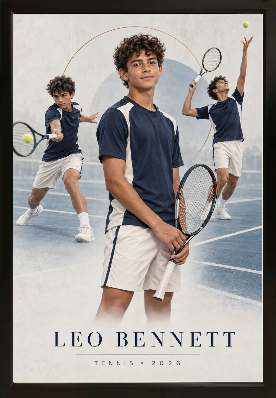 Tennis custom Professional portrait sample